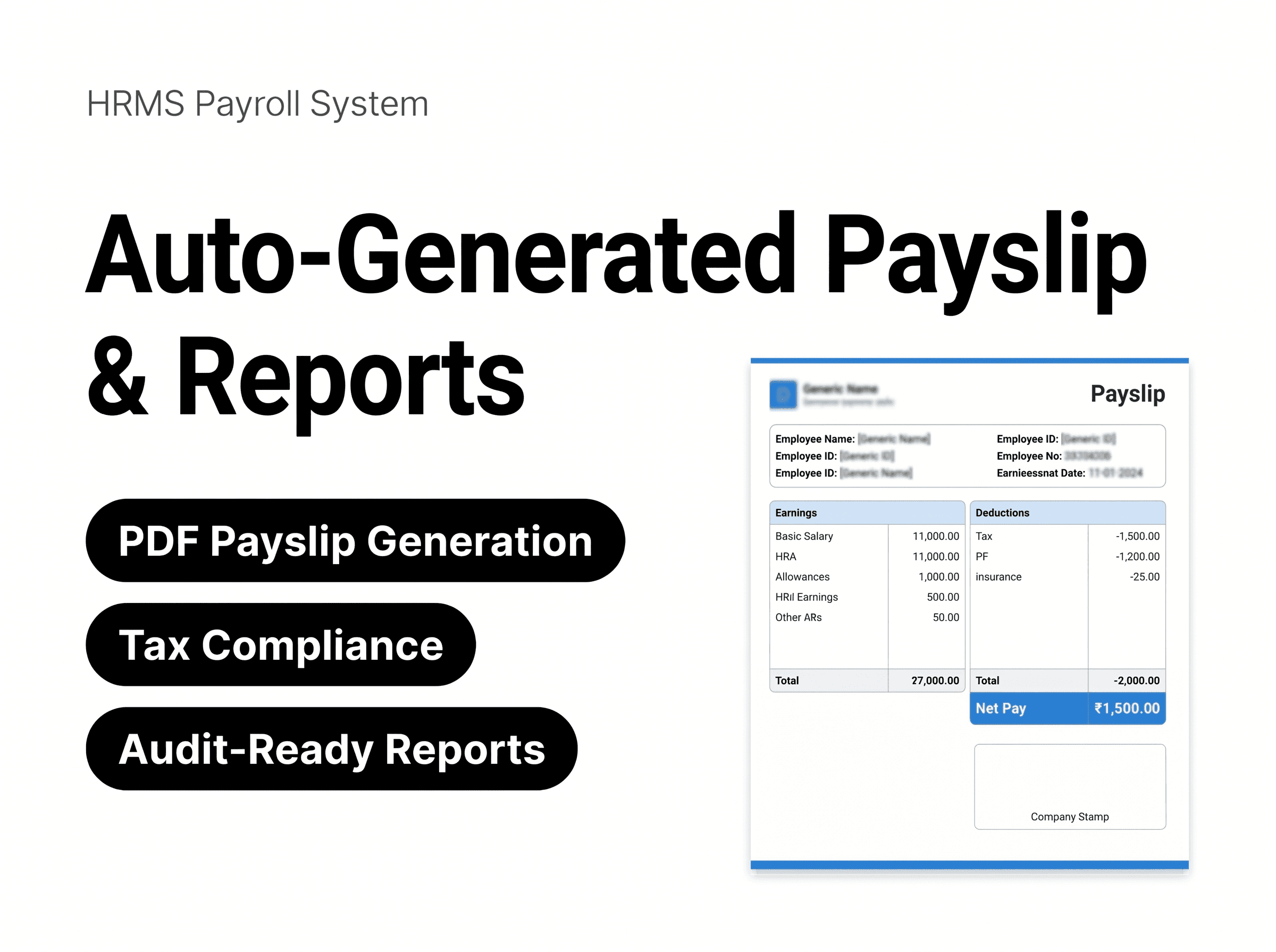 Auto-generated payslips